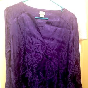 Chico’s tunic - deep purple - size 1 Chico’s